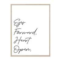Enchante 19" X 25" Eyes Forward Heart Open Framed Print