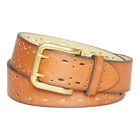 a.n.a Double Prong Edge Perforated Womens Belt