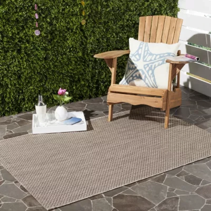 Safavieh Courtyard Collection Flora Geometric Indoor/Outdoor Area Rug