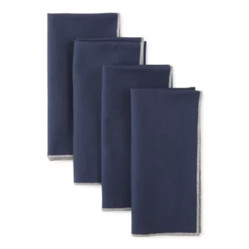 Loom + Forge Contrast Stitch 4-pc. Napkins