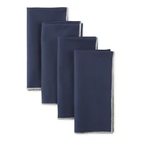 Loom + Forge Contrast Stitch 4-pc. Napkins