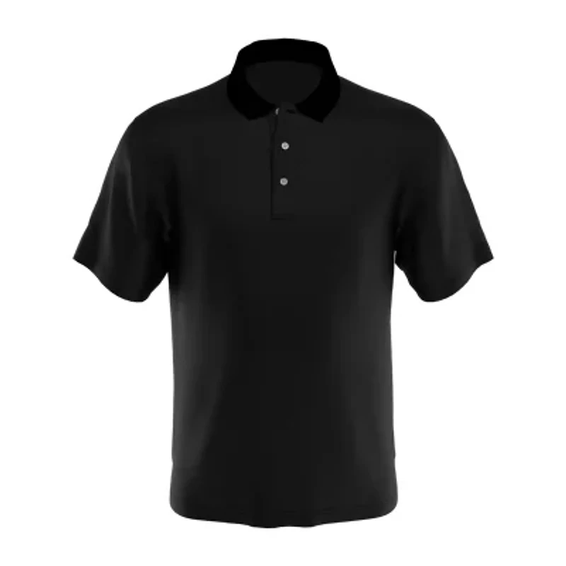 PGA TOUR Big Kid Boys Y Neck Short Sleeve Classic Fit Moisture Wicking Polo Shirt