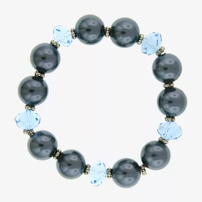 1928 Silver Tone Womens Stretch Bracelet