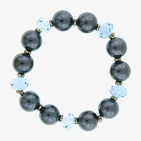 1928 Silver Tone Womens Stretch Bracelet