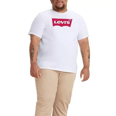 Levi's Mens Crew Neck Short Sleeve Regular Fit Big and Tall Graphic T-Shirt