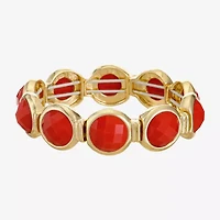 Liz Claiborne Womens Orange Round Stretch Bracelet