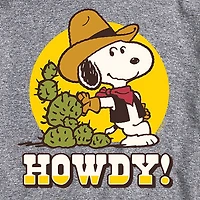 Mens Crew Neck Short Sleeve Classic Fit Peanuts Snoopy Graphic T-Shirt