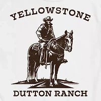 Yellowstone Mens Crew Neck Short Sleeve Regular Fit Graphic T-Shirt