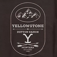 Yellowstone Mens Crew Neck Short Sleeve Regular Fit Graphic T-Shirt