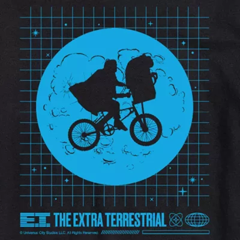 E.T. Mens Crew Neck Short Sleeve Regular Fit Graphic T-Shirt