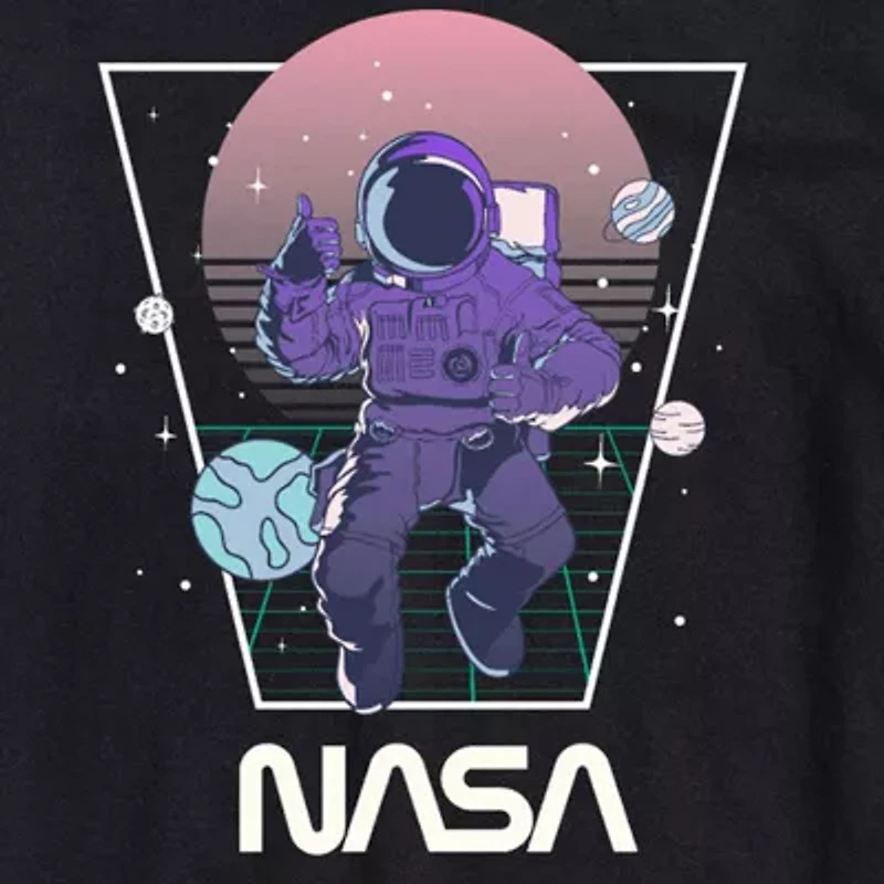 Nasa Mens Crew Neck Short Sleeve Regular Fit Graphic T-Shirt