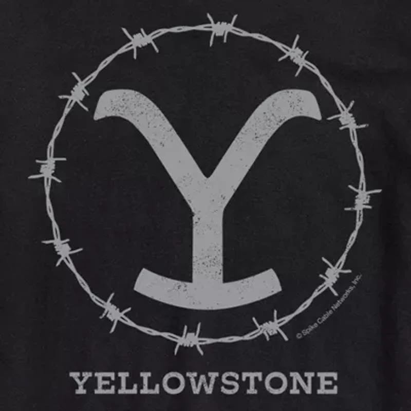 Yellowstone Mens Crew Neck Short Sleeve Regular Fit Graphic T-Shirt