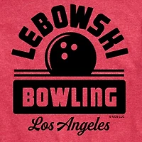 Mens Short Sleeve Lebowski Bowling Graphic T-Shirt