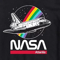 Nasa Mens Crew Neck Short Sleeve Regular Fit Graphic T-Shirt