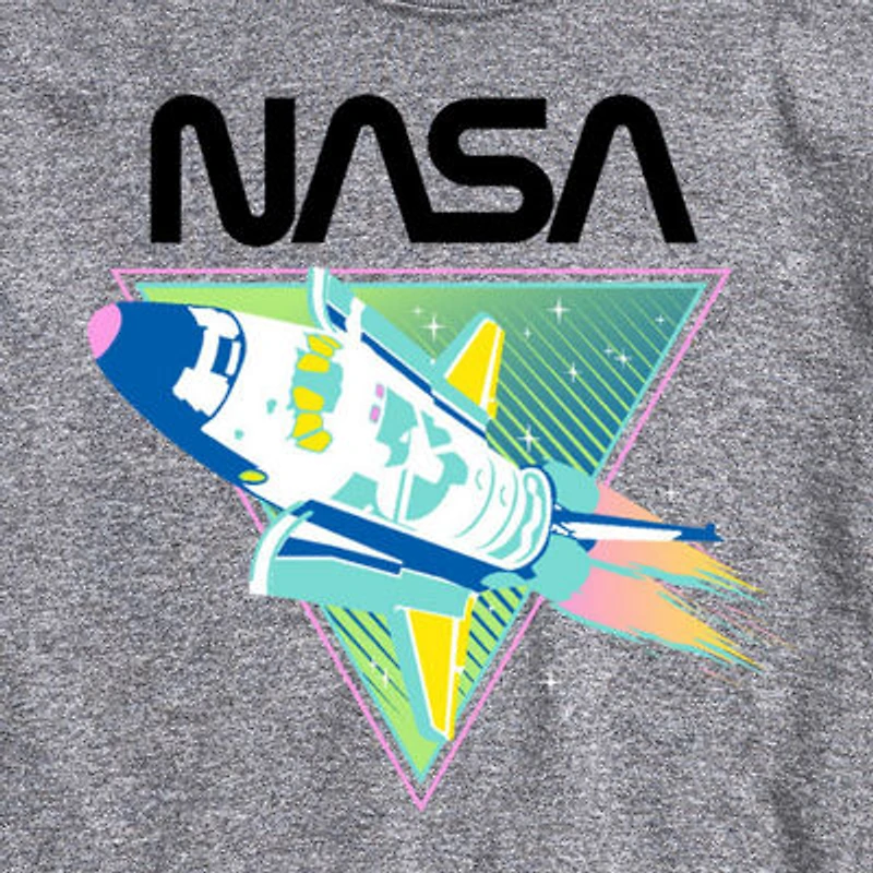 Nasa Mens Crew Neck Short Sleeve Regular Fit Graphic T-Shirt