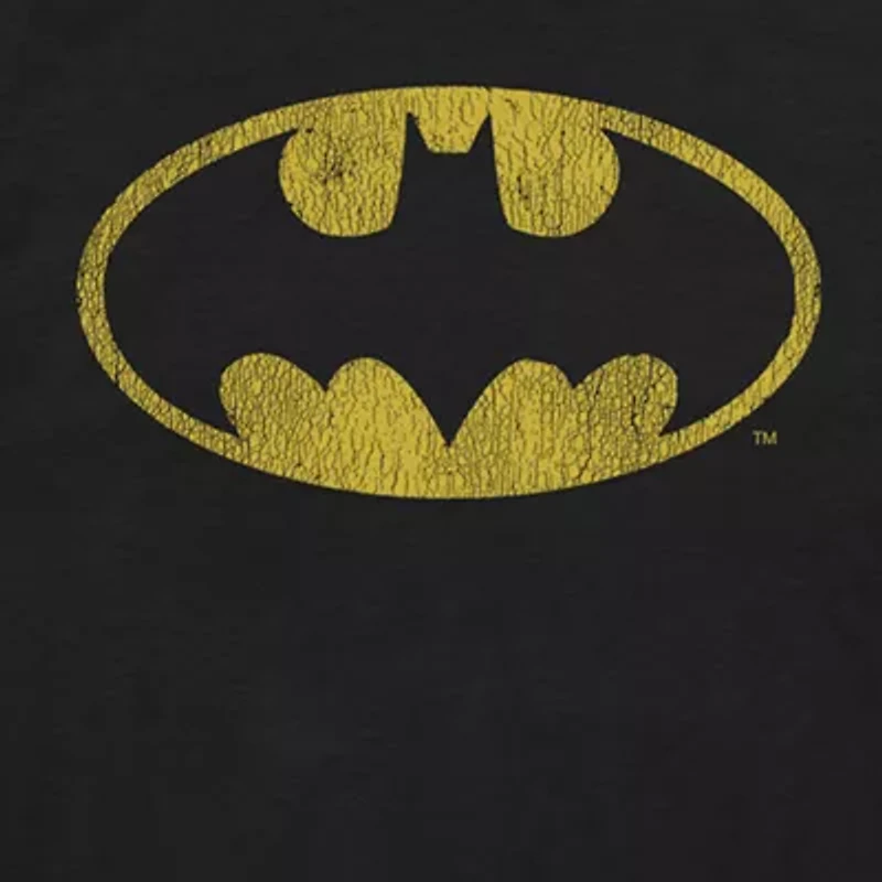 Mens Crew Neck Short Sleeve Regular Fit Batman DC Comics Graphic T-Shirt