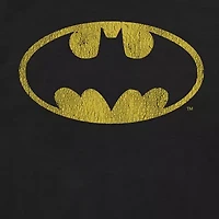 Mens Crew Neck Short Sleeve Regular Fit Batman DC Comics Graphic T-Shirt