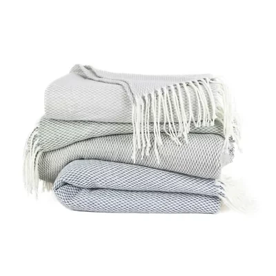 Casual Comfort Herringbone Lightweight Throw