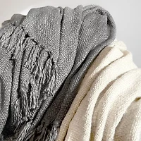 Casual Comfort Slub Yarn Washable Midweight Throw
