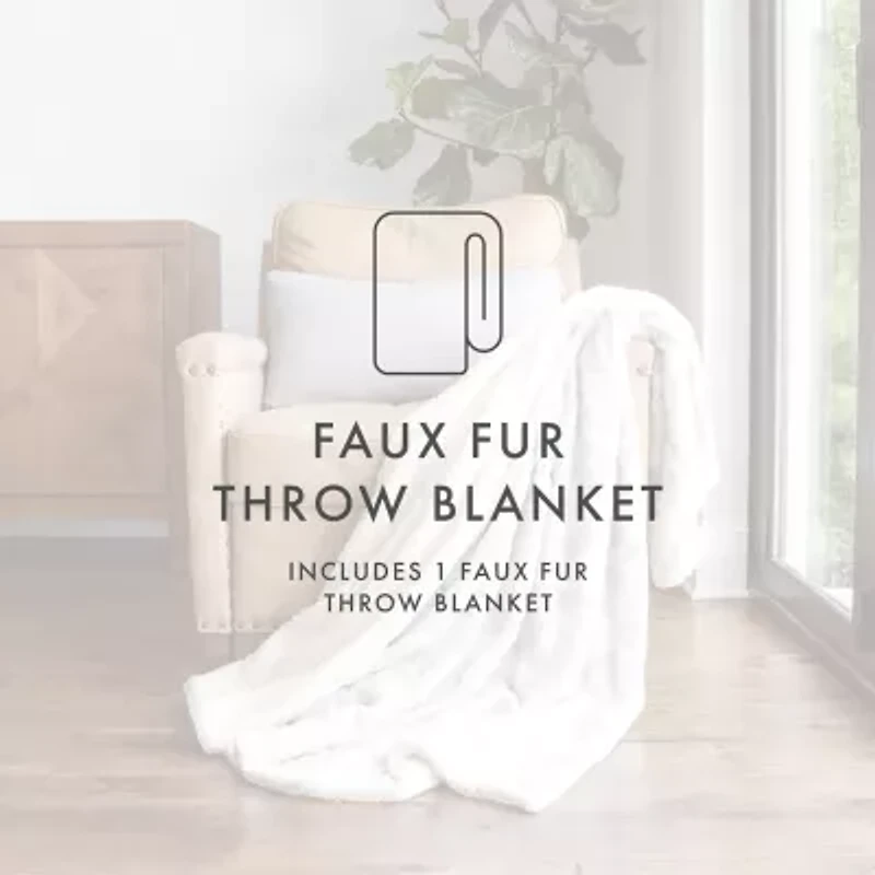 Casual Comfort Faux Fur Tie Dye Reversible Extra Weight Throw