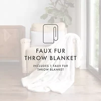 Casual Comfort Faux Fur Tie Dye Reversible Extra Weight Throw