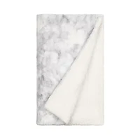 Casual Comfort Faux Fur Tie Dye Reversible Extra Weight Throw