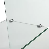 Hollis Tempered Glass Console Table