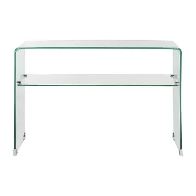 Hollis Tempered Glass Console Table