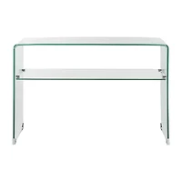 Hollis Tempered Glass Console Table