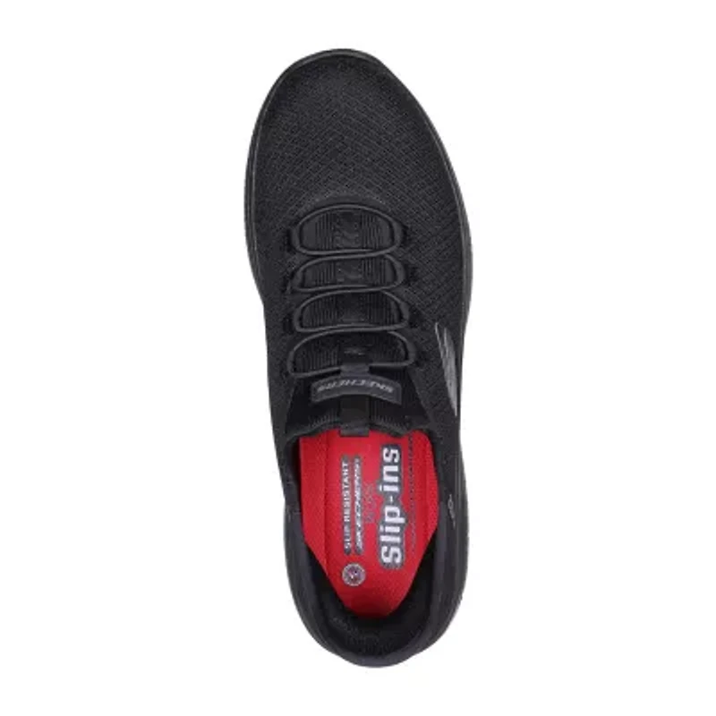 Skechers Hands Free Slip-Ins Sumits Colsin Slip Mens Round Closed Toe Work Shoes