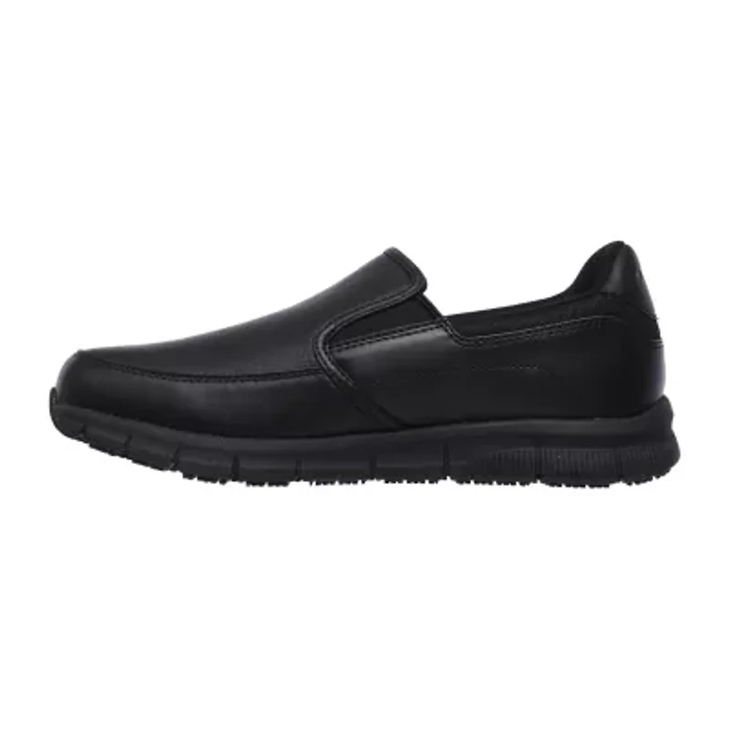 Skechers Nampa Mens Round Closed Toe Oxford Shoes Wide Width