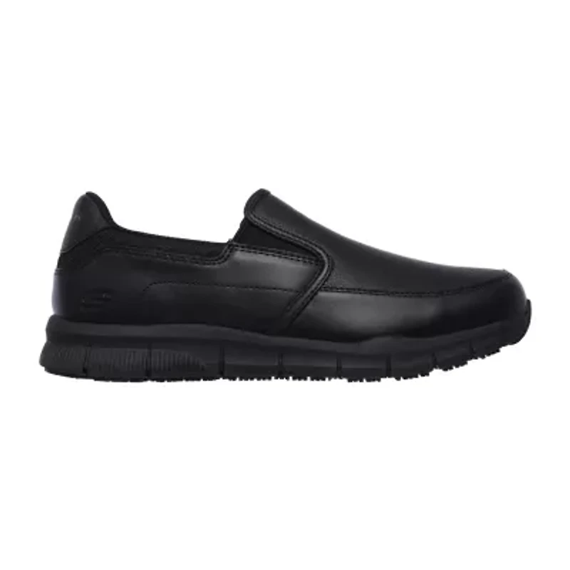 Skechers Nampa Mens Round Closed Toe Oxford Shoes Wide Width