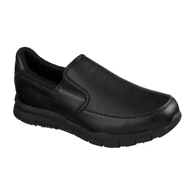 Skechers Nampa Mens Round Closed Toe Oxford Shoes Wide Width