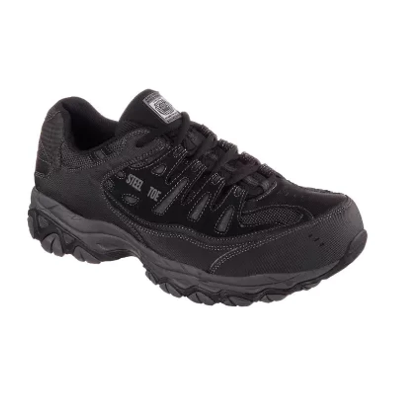 Skechers Cankton Mens Round Steel Toe Work Shoes