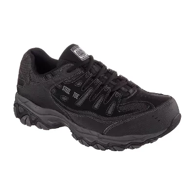 Skechers Cankton Mens Round Steel Toe Work Shoes