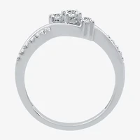 Love Lives Forever 1/3 CT.T.W. Natural Diamond 10K Gold 3-Stone Promise Ring