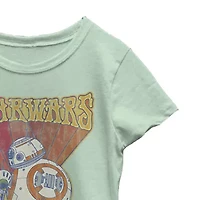 Big Kid Girls Crew Neck Short Sleeve Regular Fit Star Wars Graphic T-Shirt