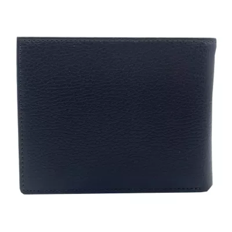 J. Ferrar Leather Pebble Slim Bifold Mens Bifold Wallet