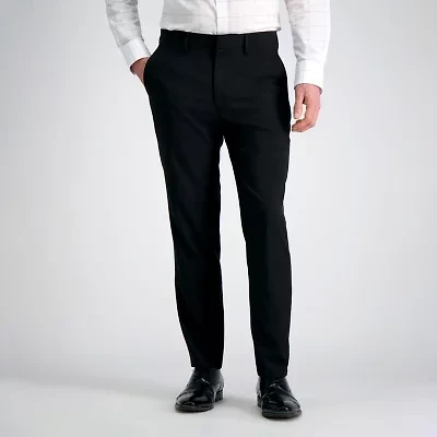 Haggar Smart Wash With Repreve Mens Comfort Waistband Slim Fit Flat Front Pant