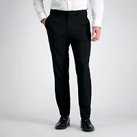 Haggar Smart Wash With Repreve Mens Comfort Waistband Slim Fit Dress Flat Front Pant