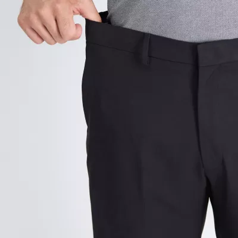Haggar Smart Wash With Repreve Mens Stretch Fabric Classic Fit Flat Front Suit Pant