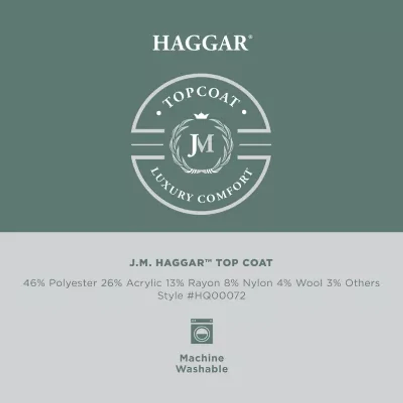 Haggar Premium Mens Lightweight Topcoat Coat