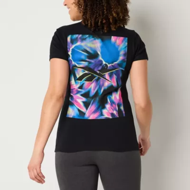 Reebok Womens Crew Neck Short Sleeve Active T-Shirt