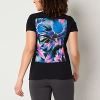 Reebok Womens Crew Neck Short Sleeve Active T-Shirt