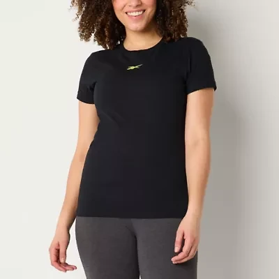 Reebok Womens Crew Neck Short Sleeve Active T-Shirt