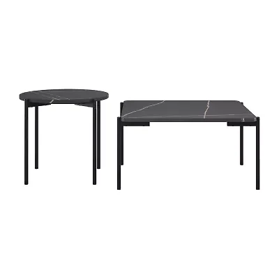 Corliving Versatile 2-Piece Coffee Table Set