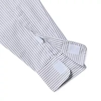 St. John's Bay Performance Oxford Mens Easy-on + Easy-off Seated Wear Long Sleeve Classic Fit Button-Down Shirt