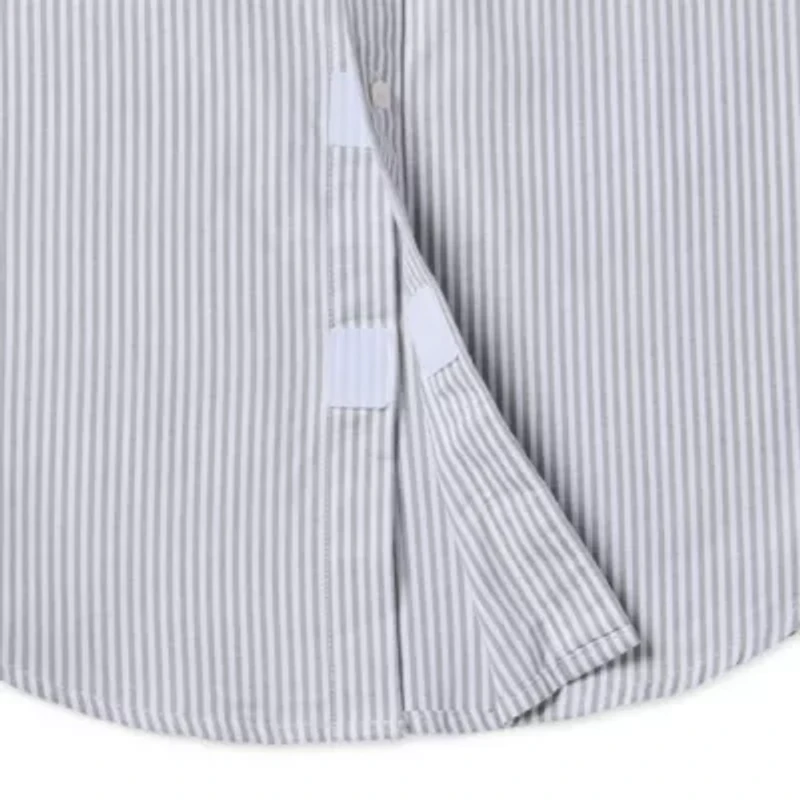 St. John's Bay Performance Oxford Dexterity Mens Easy-on + Easy-off Long Sleeve Classic Fit Button-Down Shirt