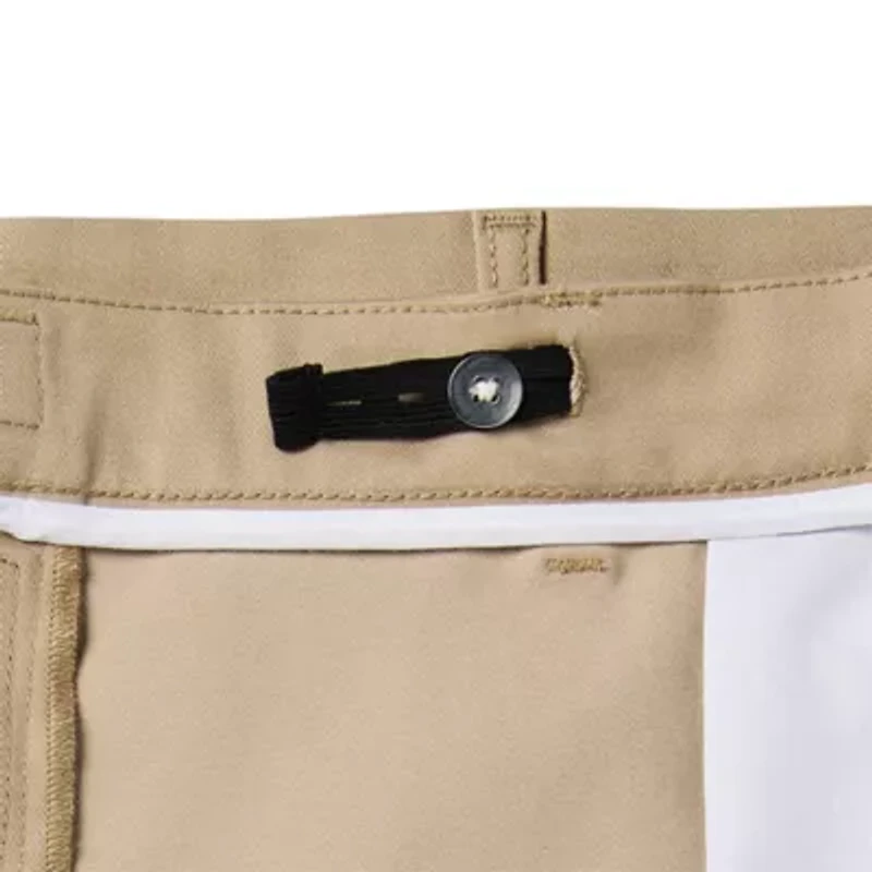 St. John's Bay Mens 10" Mid Rise Big and Tall Adaptive Stretch Fabric Adjustable Features Easy-on + Easy-off Chino Short