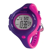 Soleus Chicked Womens Purple and Pink Digital Running Watch